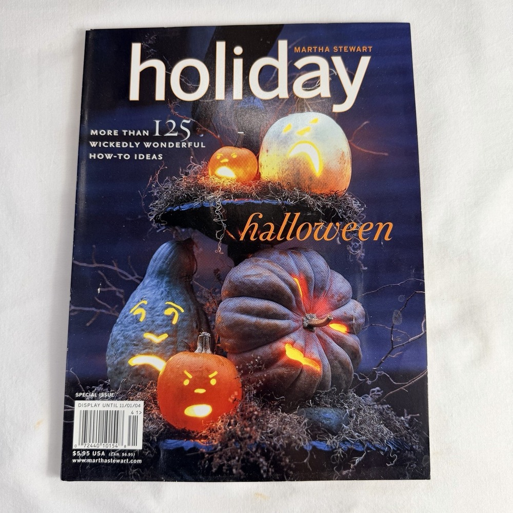 Martha Stewart Holiday Magazine Halloween Vintage 2004 Special Issue How to Idea
